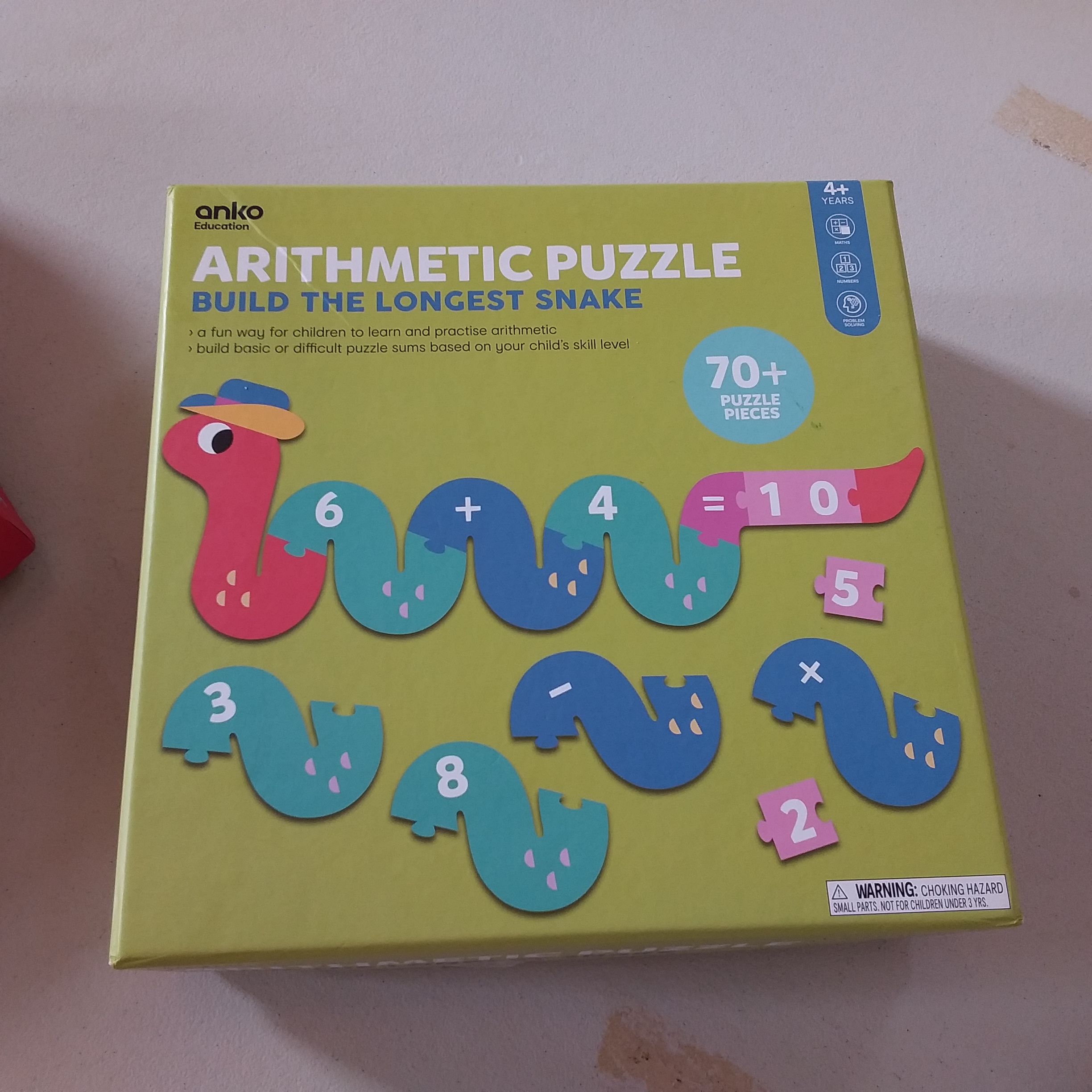 Arithmetic Puzzle Snake