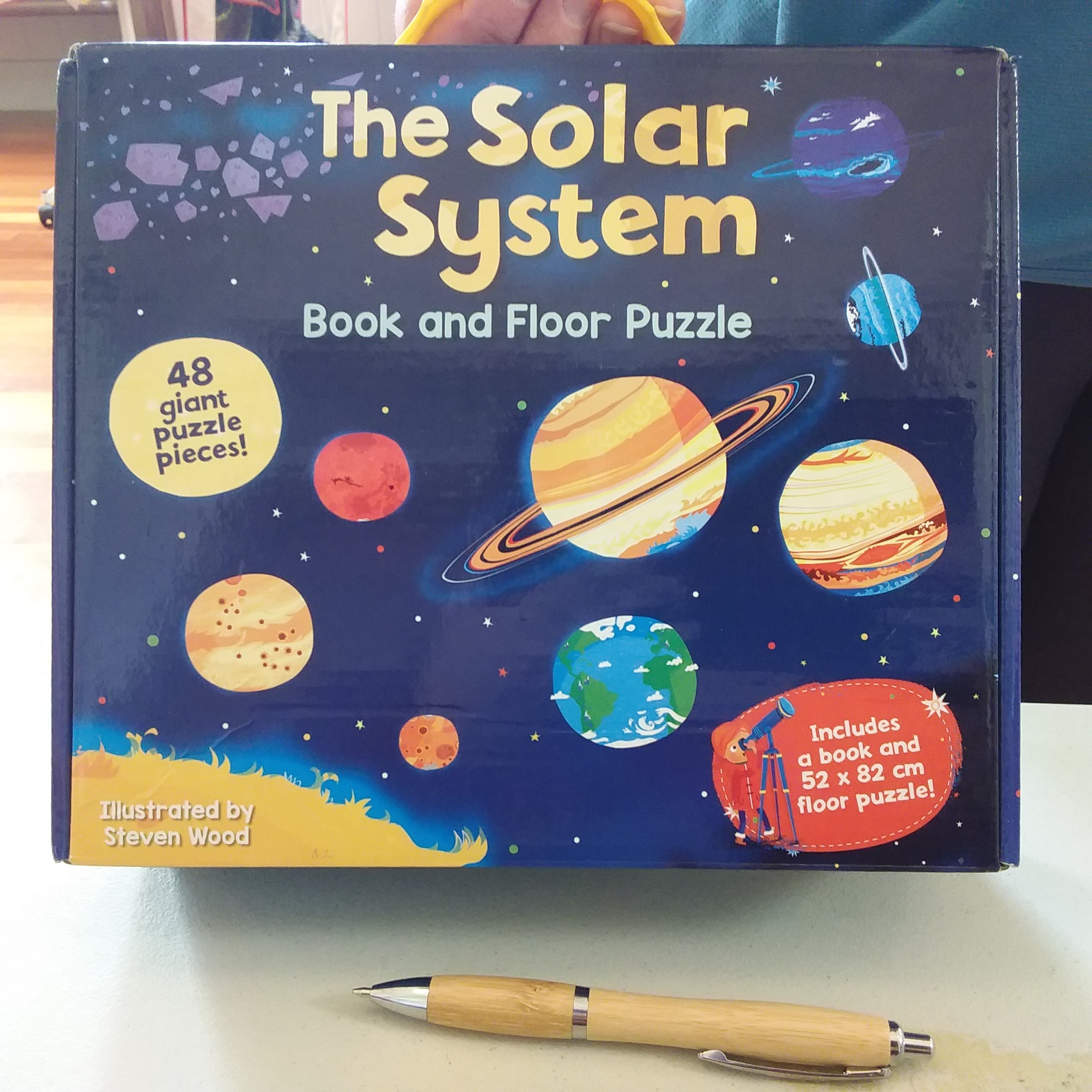 The Solar System book and floor puzzle